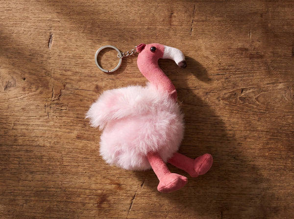 Alpaca Flamingo Keychain