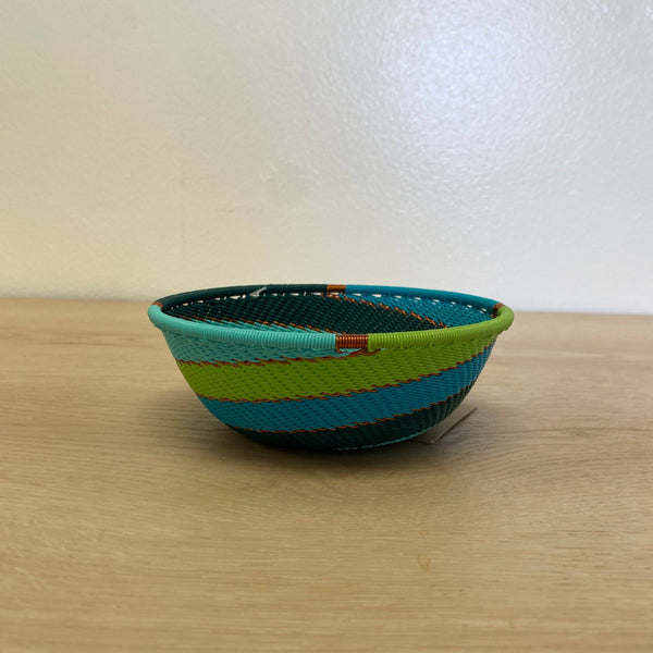Teal Zulu Wire Baskets