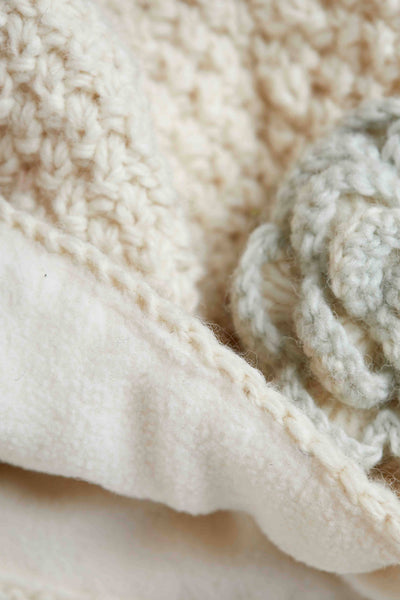 Chantilly Ecru Knit Mittens