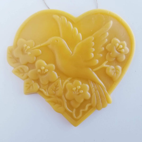 Hummingbird Heart | Beeswax Ornament