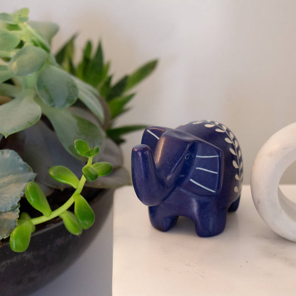 Soapstone Elephants  Medium 2.5" - 3"