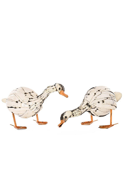 Curious Goose Recycled Metal Sculpture