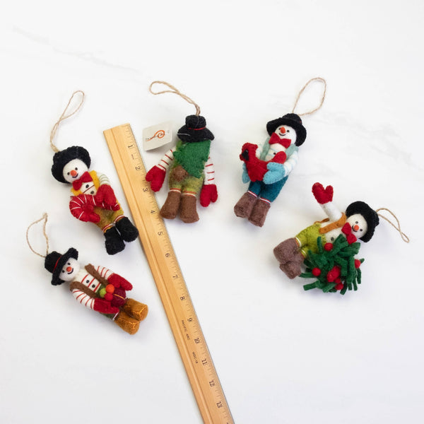 Felt Snowman Ornaments