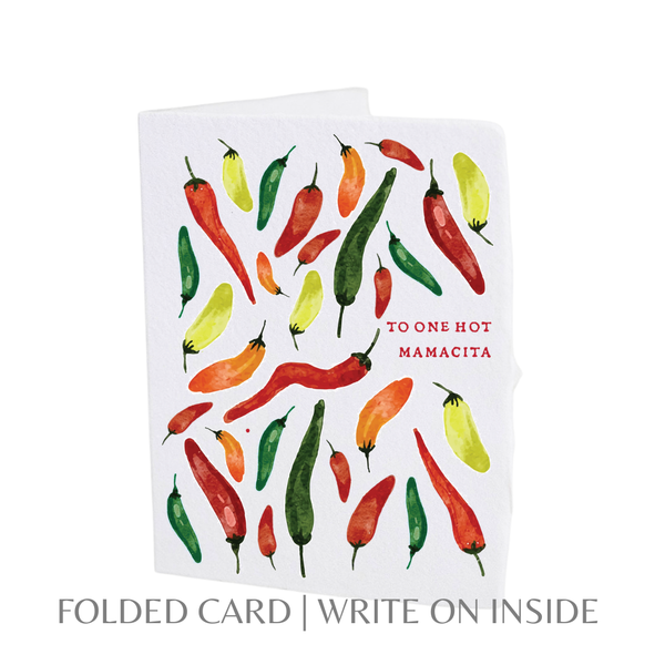 To One Hot Mamacita | Mother's Day Mom Chili Greeting Card