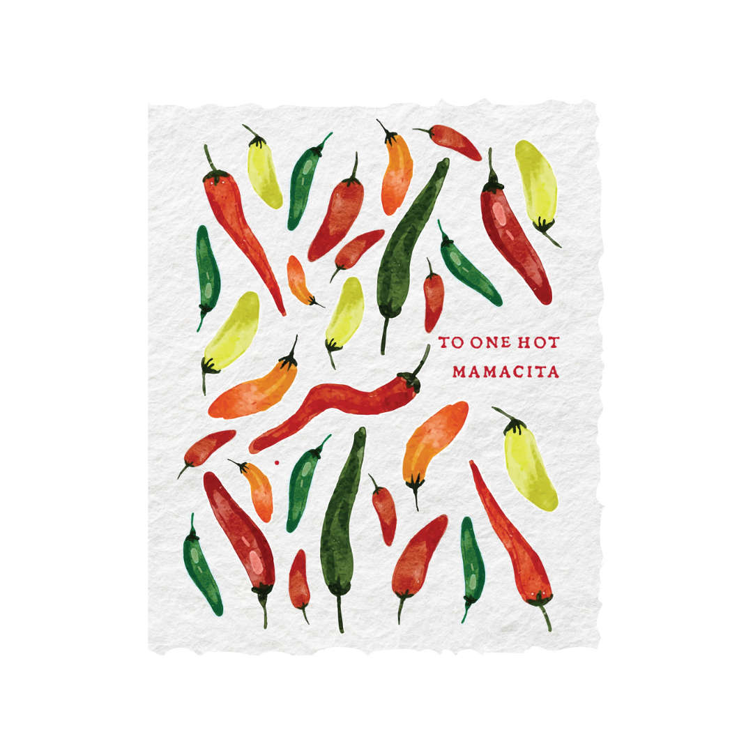 To One Hot Mamacita | Mother's Day Mom Chili Greeting Card