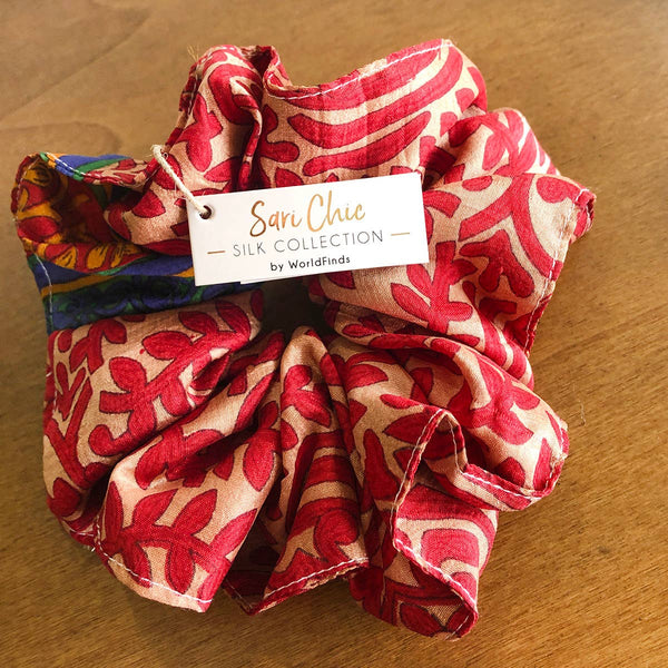 Sari Silk Scrunchie - Large