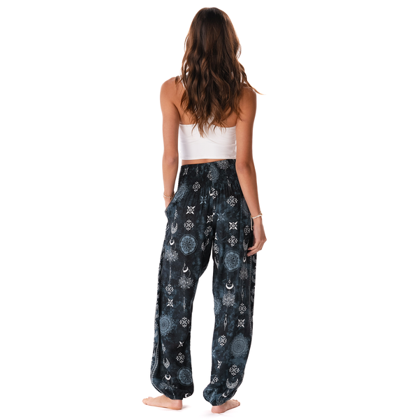 Twilight Lotus Harem Pants with Pockets