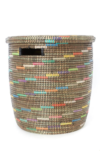 Sable Swirl Flat Lid Storage Basket