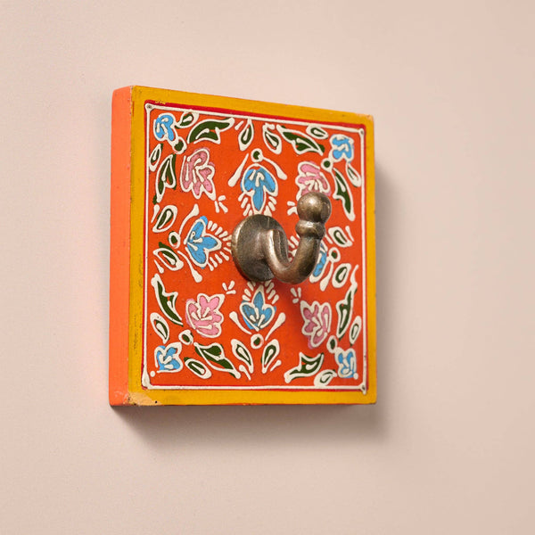 Sarla Iron Wall Hook - Floral