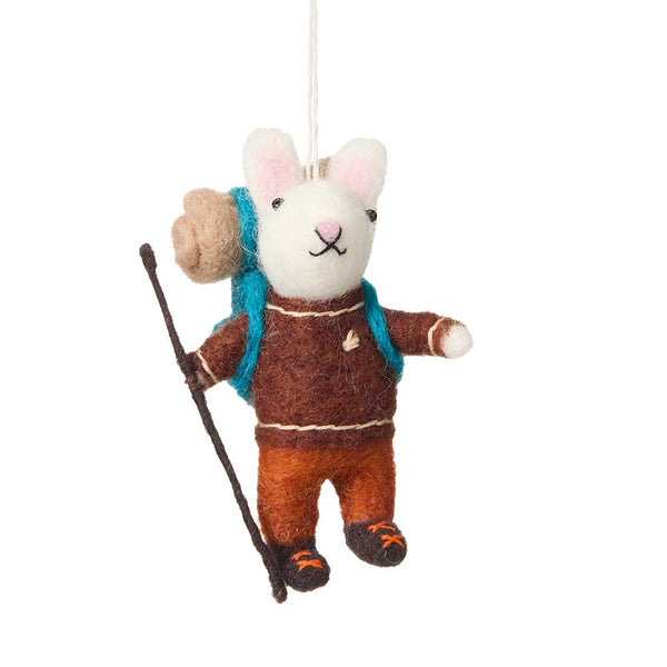 Hoppy Trails Bunny Christmas Ornament