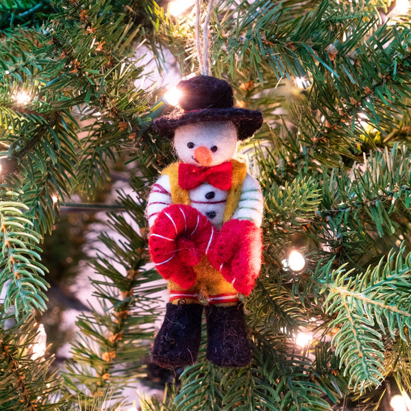 Felt Snowman Ornaments