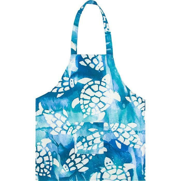 Apron Kids: Fishy Turtles Teal