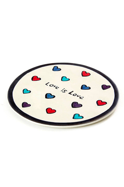 Kenyan Soapstone Love is Love Decorative Plate - Valentine's Day Gifts