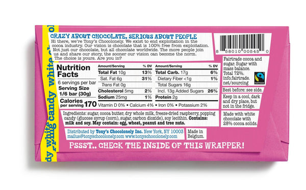 White raspberry popping candy 28%