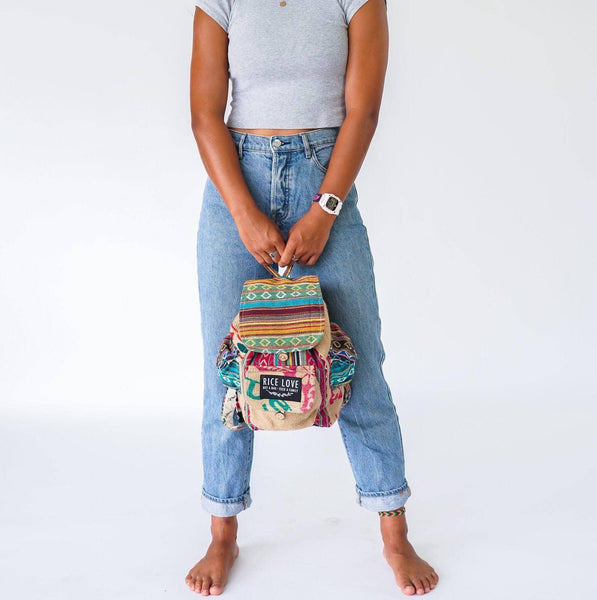 Mini Recycled Travel Backpack Jaipur