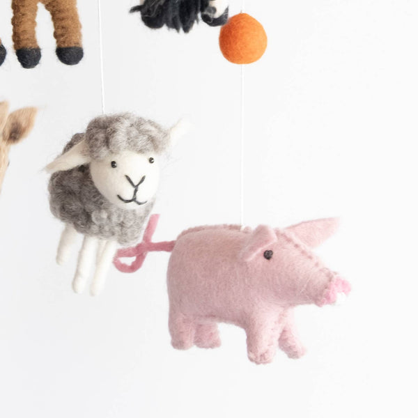 Baby Mobile - Farm/Red Barn - Nursery Decor