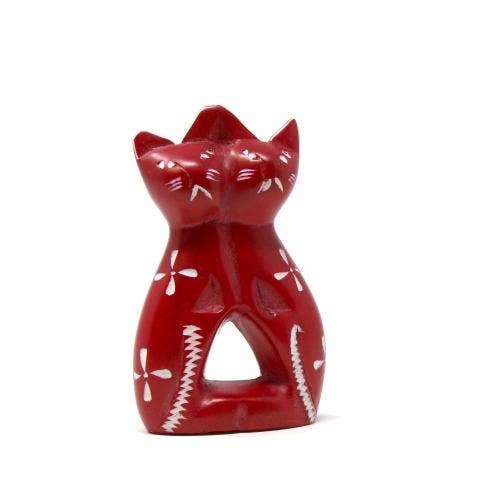 Soapstone Twin Cats