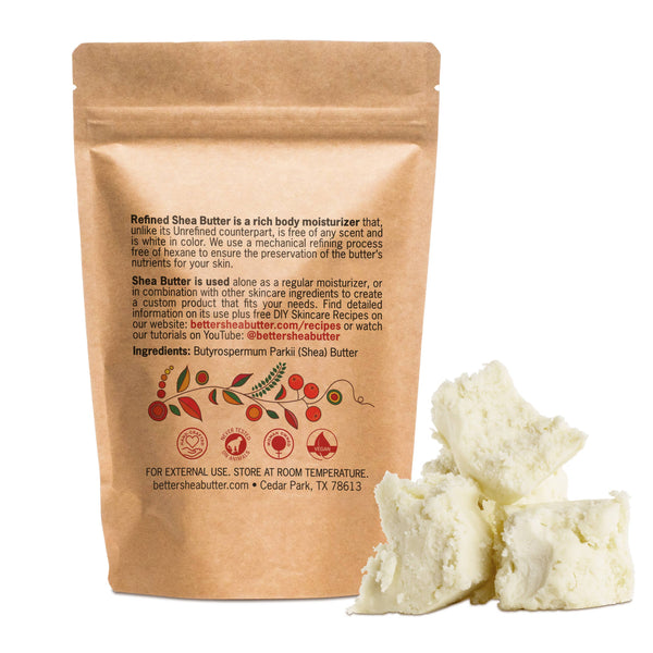 Refined Shea Butter for Skincare & Body Butter (Large)
