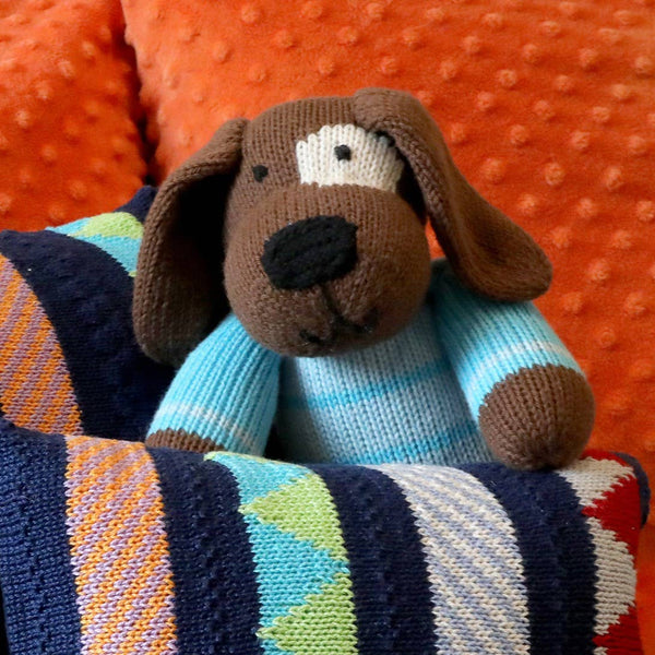 Knit Spotted Dog in Sweater