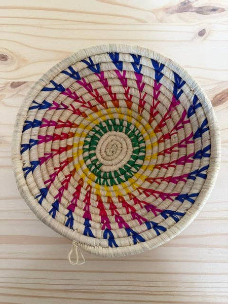 Rainbow Raffia Baskets