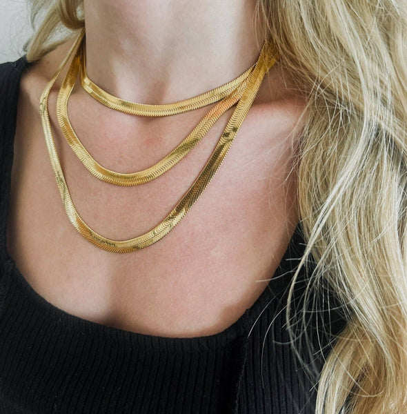 Mia Herringbone Necklace