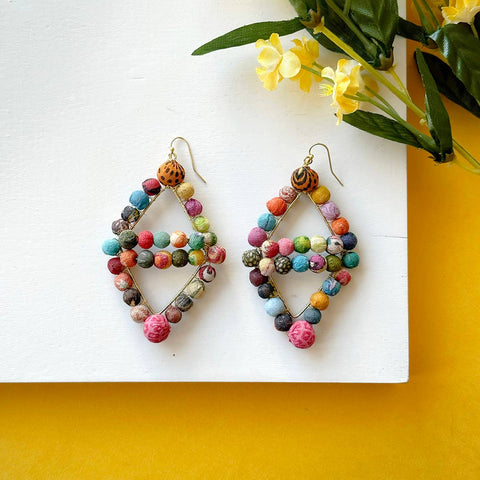 Kantha Trillium Earrings