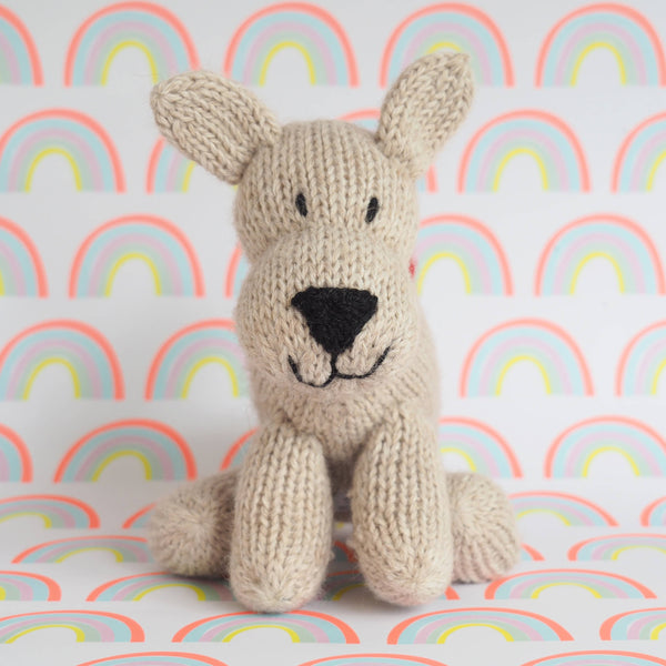 Handmade Knit Corgi Dog - Fair Trade Plush Toy