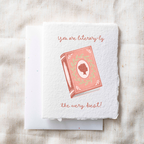 You Are Literary-ly the Very Best | Book Thank Greeting Card