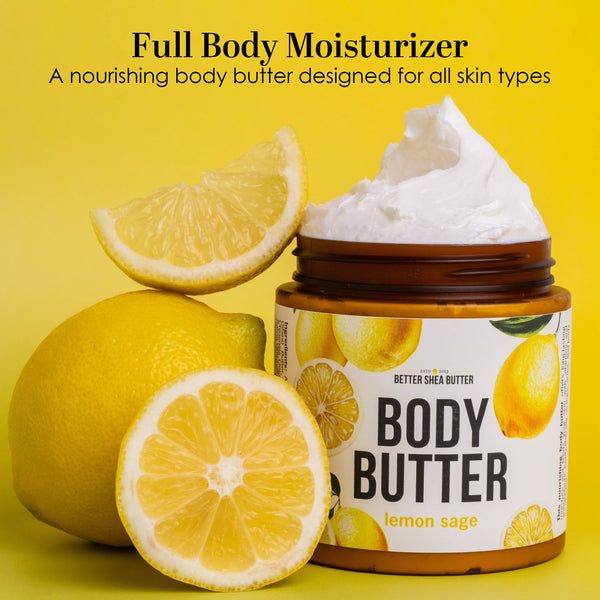 Body Butter with Shea Butter & Essential Oils – Lemon Sage