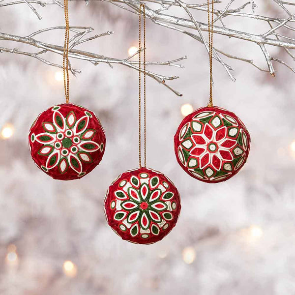 Quilled Christmas Balls Ornaments