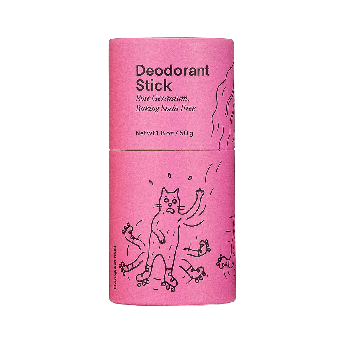 Rose Geranium Baking Soda Free Deodorant Stick