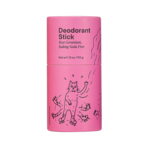 Rose Geranium Baking Soda Free Deodorant Stick