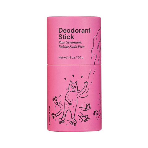 Rose Geranium Baking Soda Free Deodorant Stick