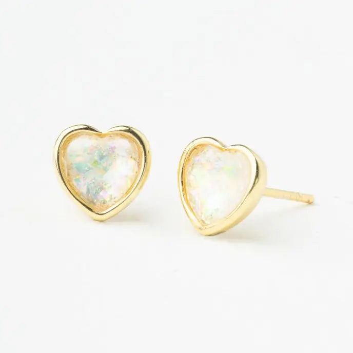 Hopeful Heart Studs