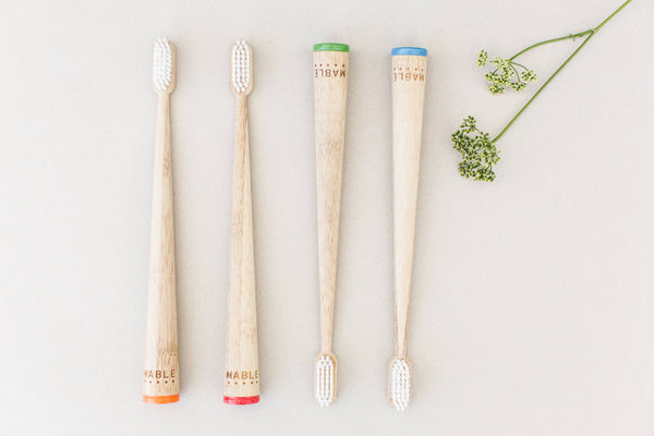 Bamboo Toothbrush by MABLE - Four Pack - Original
