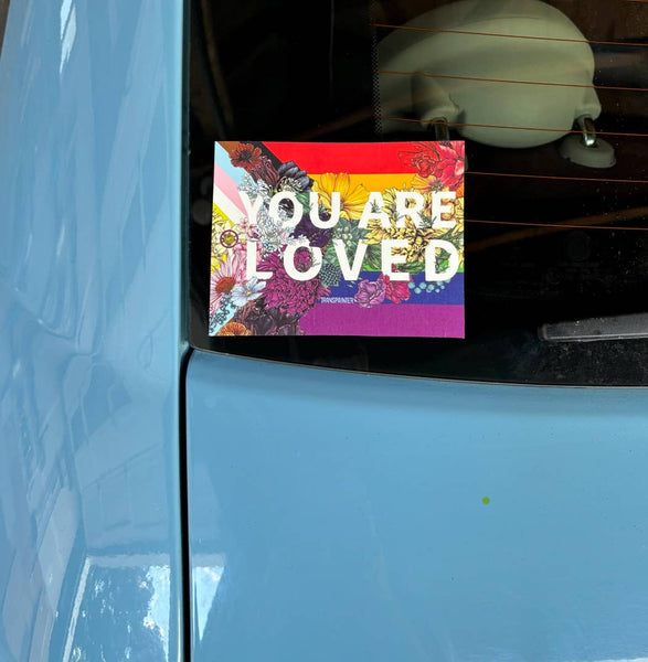 You Are Loved Sticker | LGBTQ Pride Gifts | Pride Flag Decal