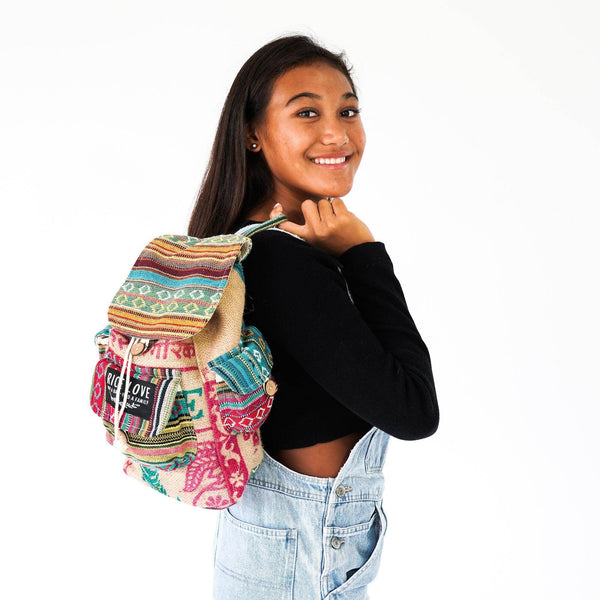 Mini Recycled Travel Backpack Agra