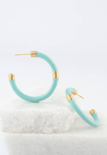 Radiate Hope Hoops in Mint-