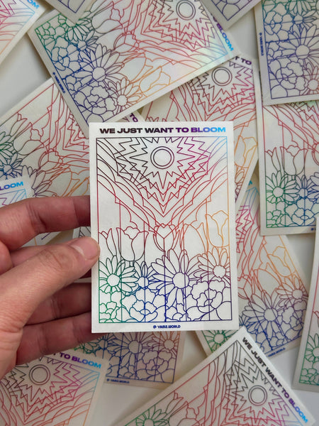 Flower Pride Flag Suncatcher