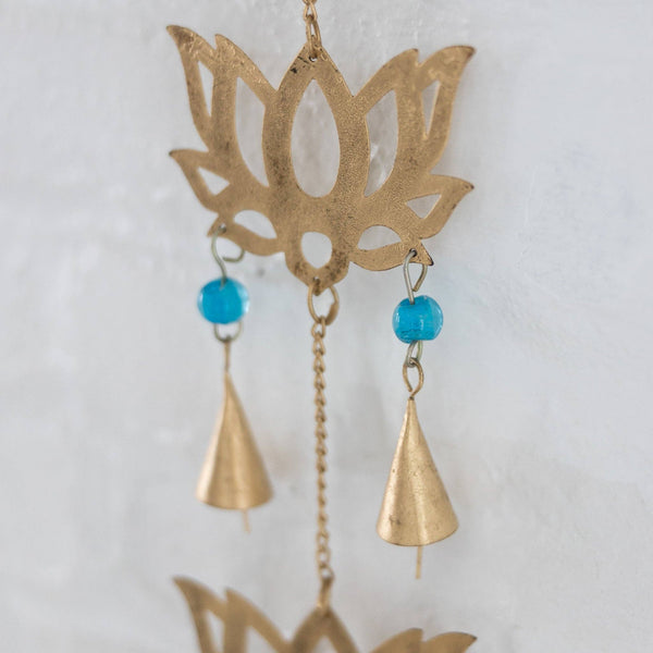 * Kama Lotus Blossom Recycled Iron Chime