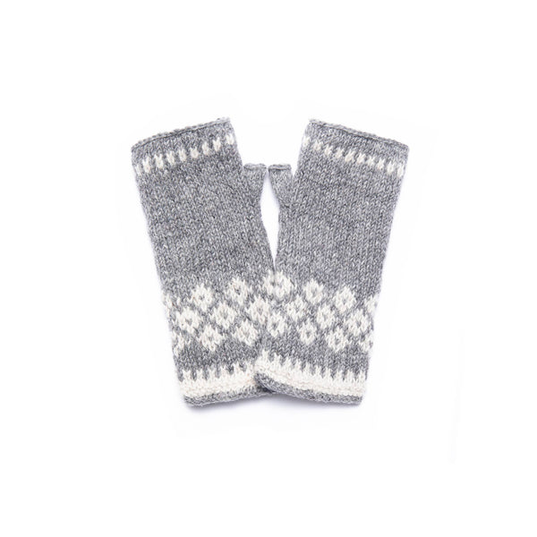 Vail Wool Knit Half Mittens