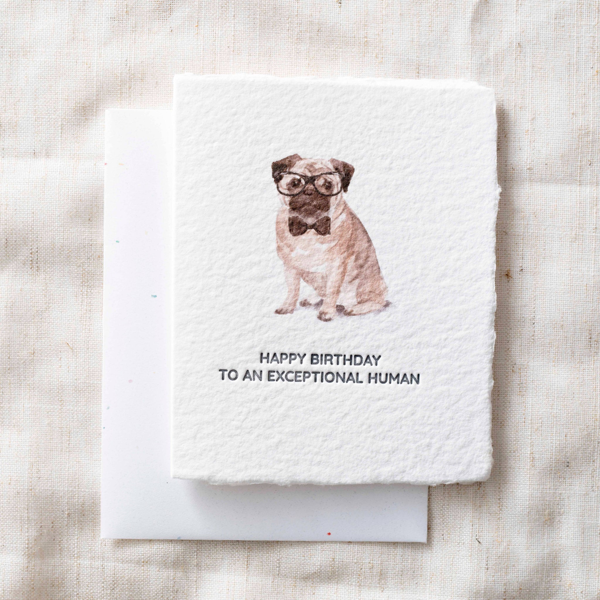 Birthday Pug Dog | Eco-Friendly Fair Trade Greeting Card