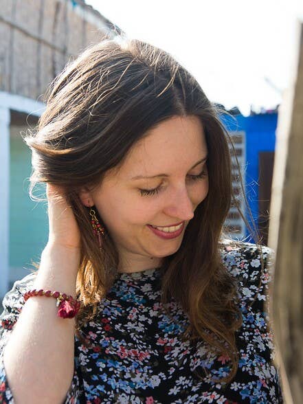 Tropical Berry Ceramic Earrings