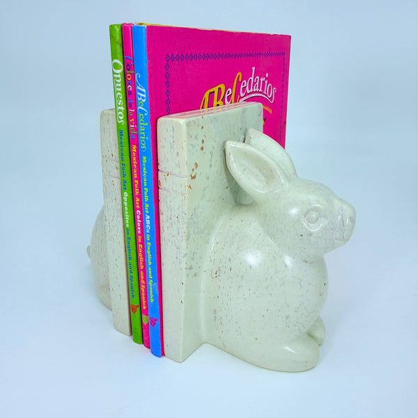Soapstone Rabbit Bookend (miniature) 7.5" One-of-a-kind