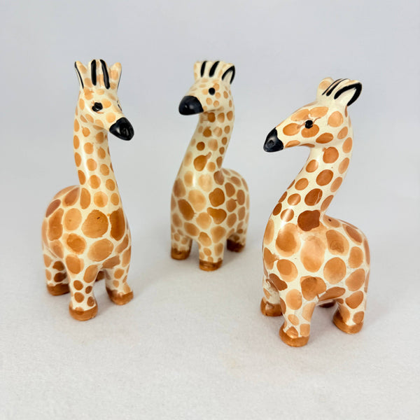 Soapstone Giraffe, Spotted Cute, 5" 