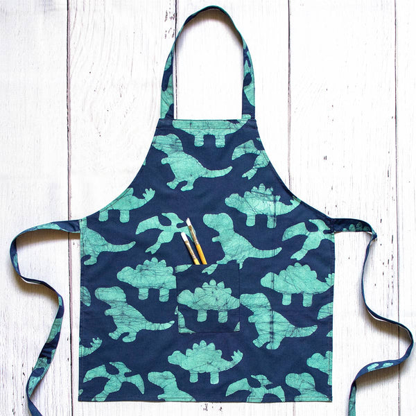 Apron Kids: Dinos - Navy