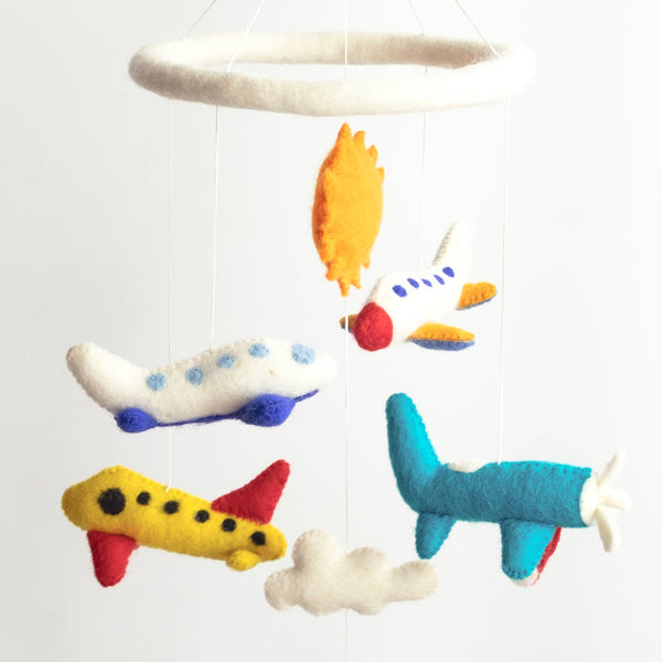 Baby Mobile - Nursery Décor - Airplane