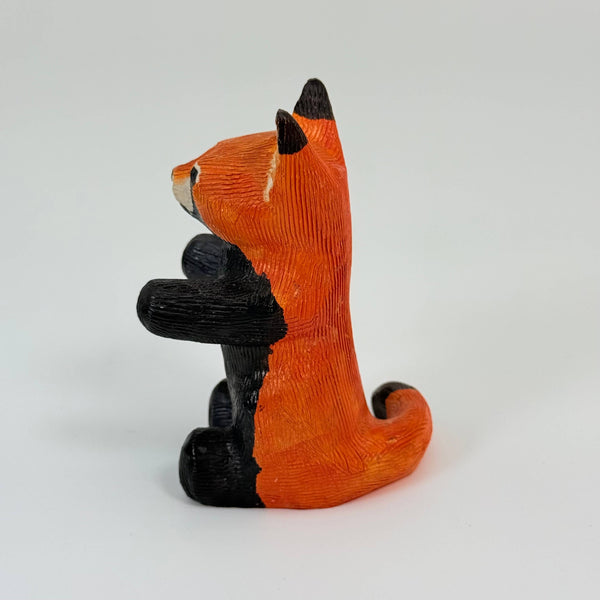 Soapstone Red Panda (bear), Sitting Up, 4" Type A