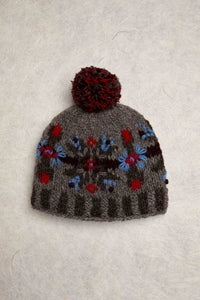 Elise Gray Knit Beanie