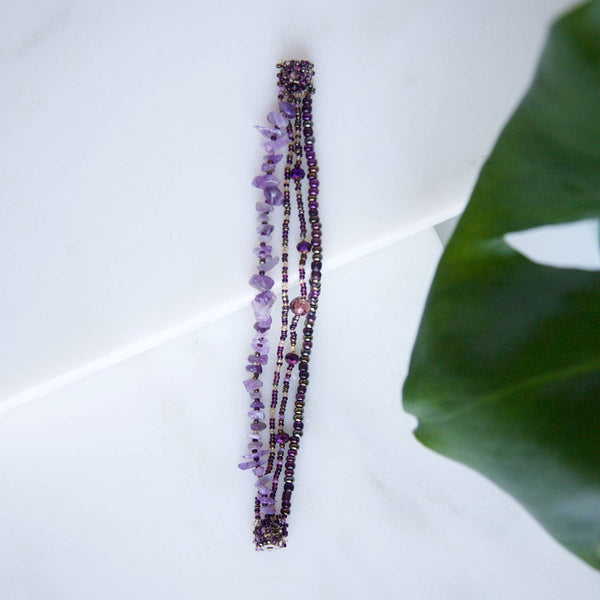 Small Rock Candy Magnetic Bracelet: 12 frost